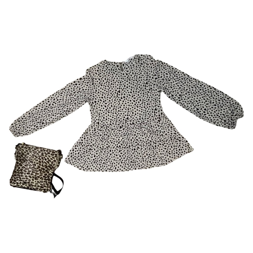 NWOT H&M Long Sleeve tunic in animal print size Medium